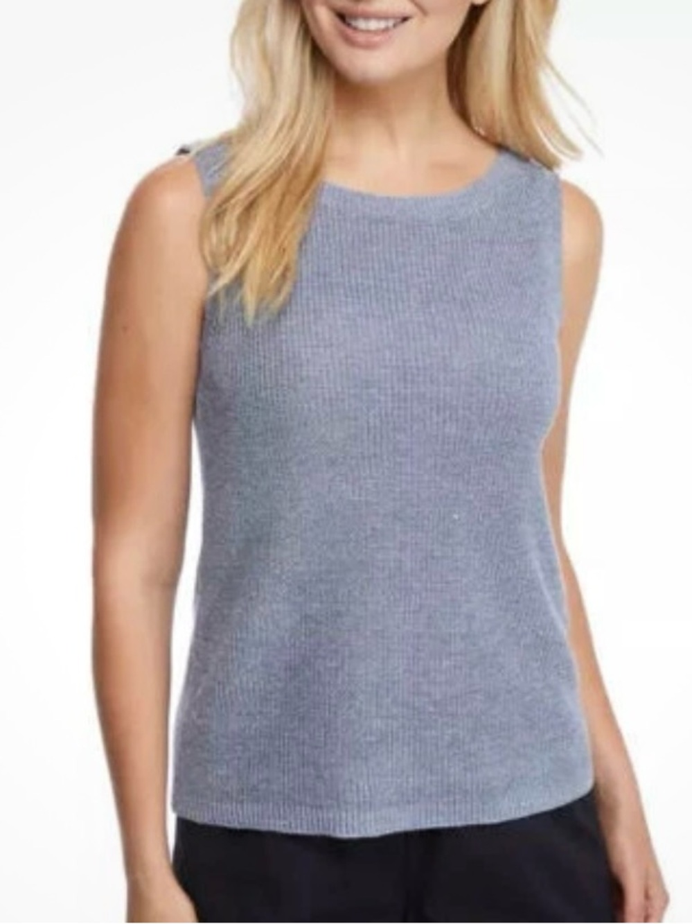 Eileen Fisher Heather Sleeveless Knit Tank